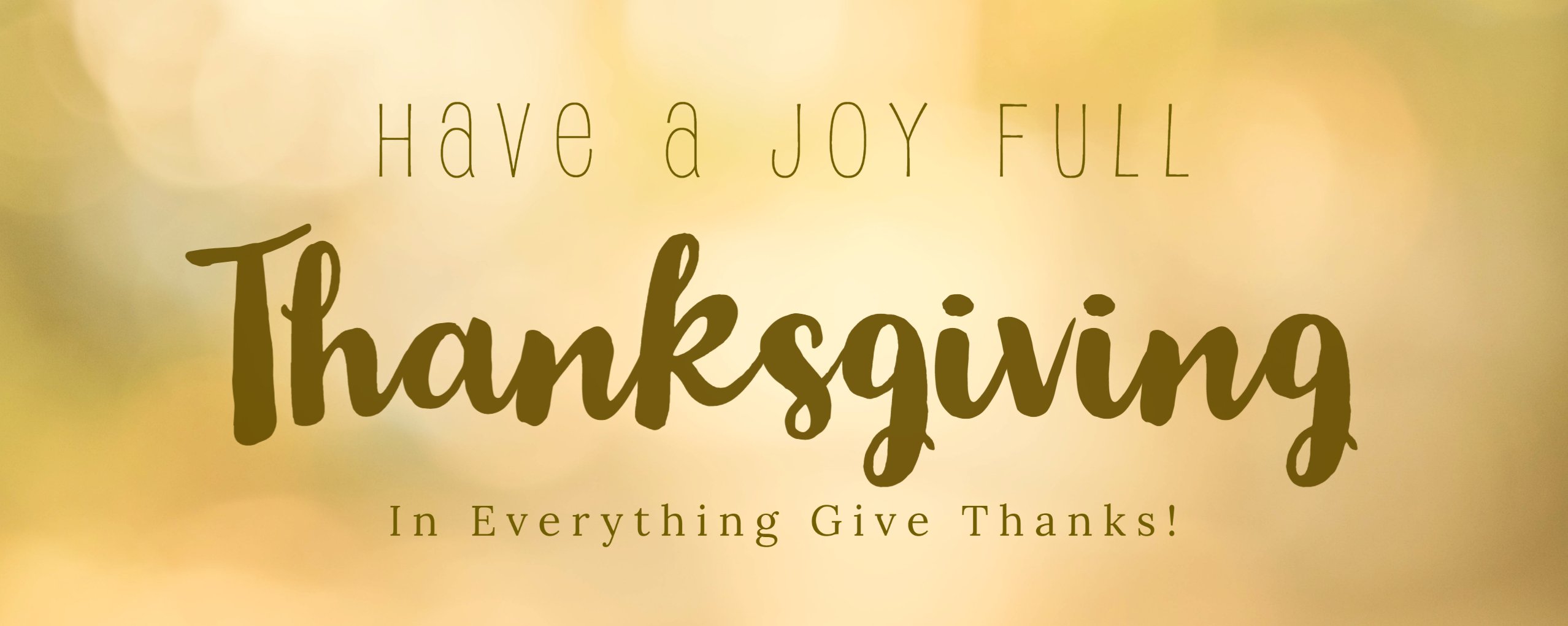 Happy Thanksgiving Banner